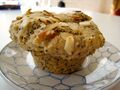 A vegan lemon poppyseed muffin
