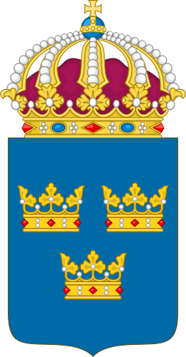 ملف:Coat of arms of Sweden.svg