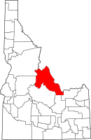 Map of Idaho highlighting ليمهي