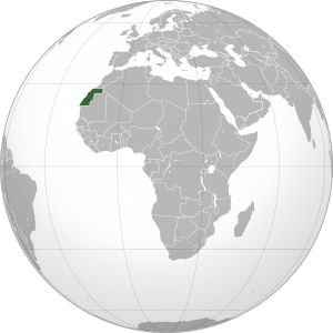 Western Sahara (orthographic projection).svg