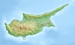 Location of Limassol Salt Lake in Cyprus.