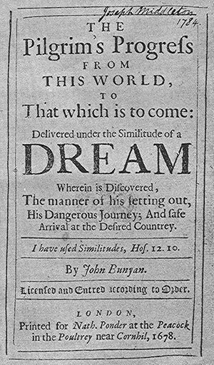 Pilgrim's Progress first edition 1678.jpg