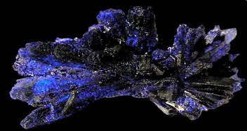 Azurite from Touissit, Morocco