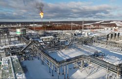 محطة معالجة النفط في حقل يراكتا النفطي، ملك شركة إركوتسك للنفط (INK)، في أوبلاست إركوتسك، روسيا، 10 مارس 2019، رويترز.
