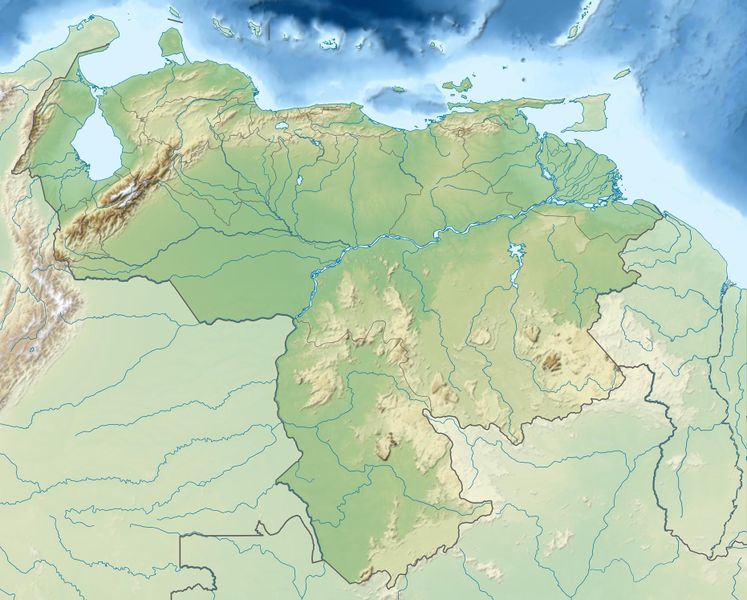 ملف:Venezuela relief location map (+claimed).jpg