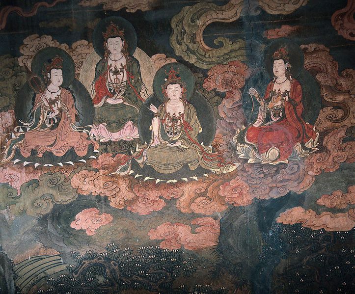 ملف:Dunhuang Bodhisattvas.jpeg