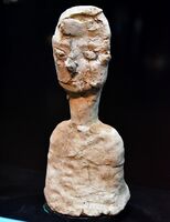 Human statue from ʿAin Ghazal, Jordan Museum, Amman