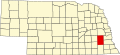 State map highlighting Lancaster County