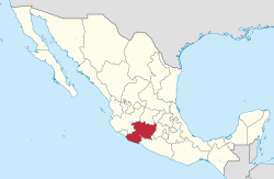 State of Michoacán within Mexico