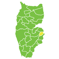 موقع ناحية سبة في محافظة طرطوس