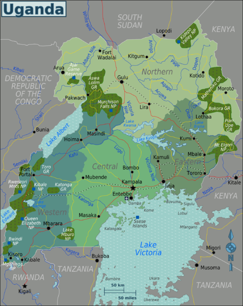 ملف:Uganda Regions map.png