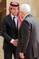 خلال لقاء الرئيس الفلسطيني محمود عباس في عمان