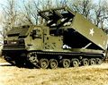 The M270 Multiple Launch Rocket System uses a tractor crawler drive.