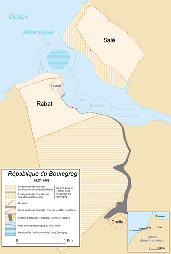 Rabat-Salé, where the republic was located