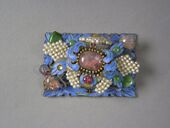 Hat ornament; 18th–19th century; gold, gilded metal, kingfisher feathers, glass and semiprecious stones; various dimensions; Metropolitan Museum of Art (New York City)