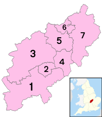 Northamtonshire numbered districts.svg