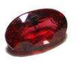 Natural Ruby with inclusions.