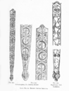 Decorated metal sword scabbards