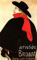 Aristide Bruant in his cabaret, poster (1892)
