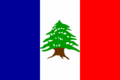 Flag of the State of Greater Lebanon during the French mandate 1920-1943 (Variant)