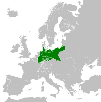The North German Confederation within Europe circa 1870