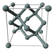 تشكل البنية البلورية للسليكون بنية مكعبة ماسية.