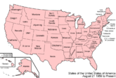 States and incorporated territories of the United States, August 21, 1959 to present