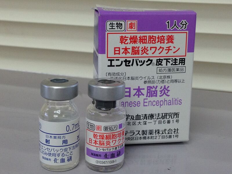 ملف:Japanese encephalitis vaccine "ENCEVAC"2016.jpg