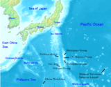 جزر نان‌پو تمتد إلى الجنوب الشرقي وتدار من طوكيو