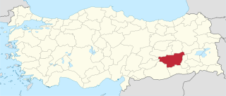 موقع محافظة ديار بكر في تركيا