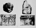 العديد من القطع الأثرية التي اكتشفها إرنست رينان
