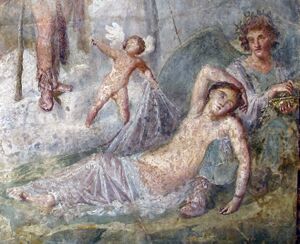 Dioniso scopre arianna, da casa dei capitelli colorati a pompei, 9278 (cropped).JPG