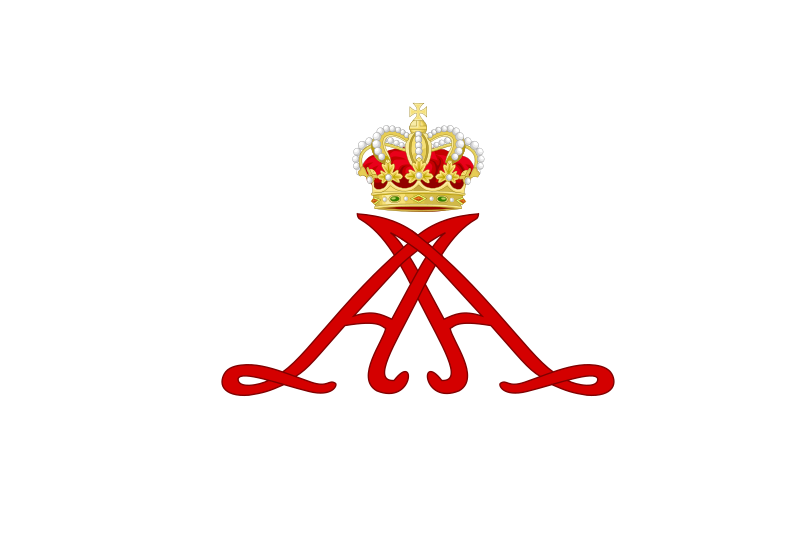 ملف:Personal standard of Prince Alberto II of Monaco.svg