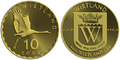 10 ICU gold "Wirtland Crane"