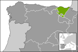 خريطة اقليم الباسك