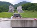 World War II monument in memorial complex "Valley of the heroes", at Tjentište, Sutjeska National Park.