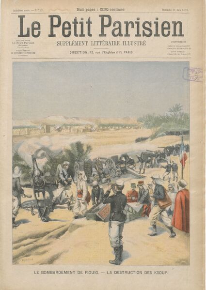 ملف:Le bombardement de Figuig, Le Petit Parisien 21 juin 1903.jpg