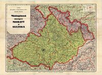 A general map of Moravia in the 1920s