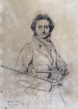 The violinist Niccolo Paganini (1819)