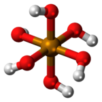 Ball-and-stick model of ortho-telluric acid