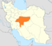 موقع محافظة إصفهان في إيران.