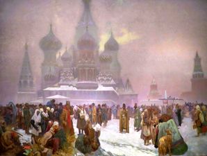 Mucha's الملحمة السلاڤية No.19: The Abolition of Serfdom in Russia (1914)