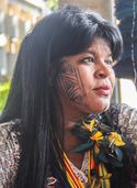 Activist for indigenous causes and militant of the ecosocialist movement Sônia Guajajara (PSOL) from Maranhão