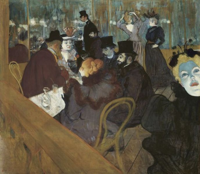 ملف:Lautrec at the moulin rouge 1892.jpg