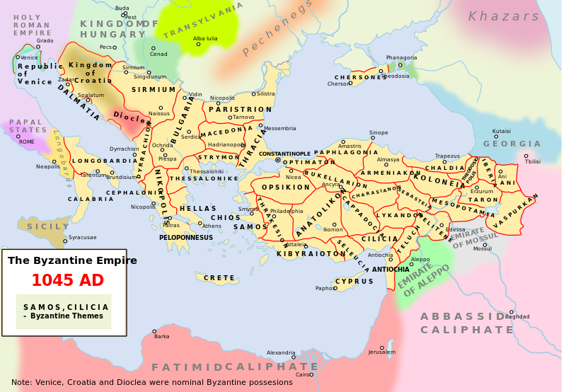 ملف:Map Byzantine Empire 1045.svg