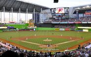 LoanDepot Park, home of the Miami Marlins of the MLB