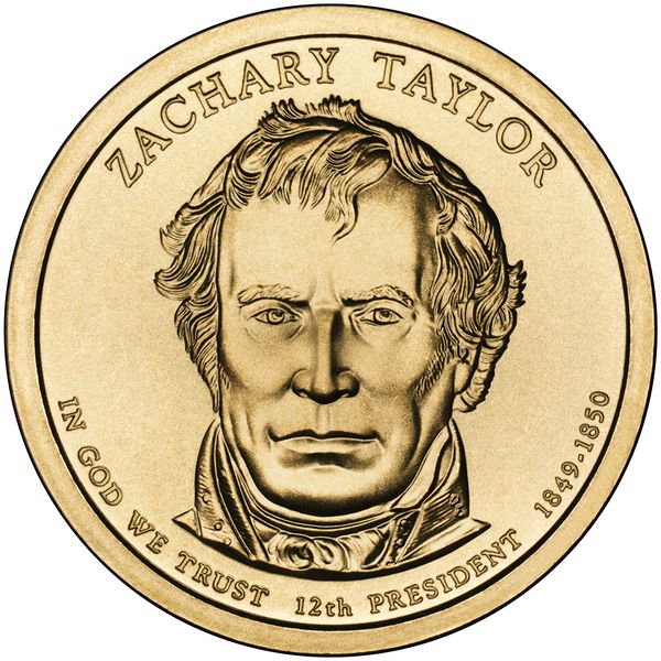ملف:Zachary Taylor Presidential $1 Coin obverse.jpg