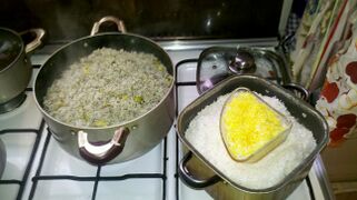 Iranian-style rice-cooking