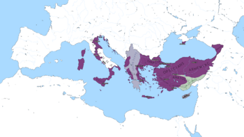 الامبراطورية البيزنطية بنهاية فوضى العشري عام في 717 AD.