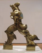 Unique Forms of Continuity in Space, 1913 bronze (depicted on Italian 20 cent euro coin) Museum of Modern Art, New York